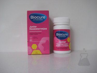 BIOCURE JUNIOR KAUWSTERRETJES (60STUK)