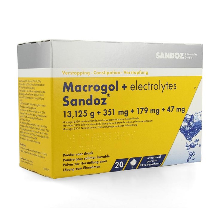 MACROGOL + ELECTROLYTEN SANDOZ (20ZAK)